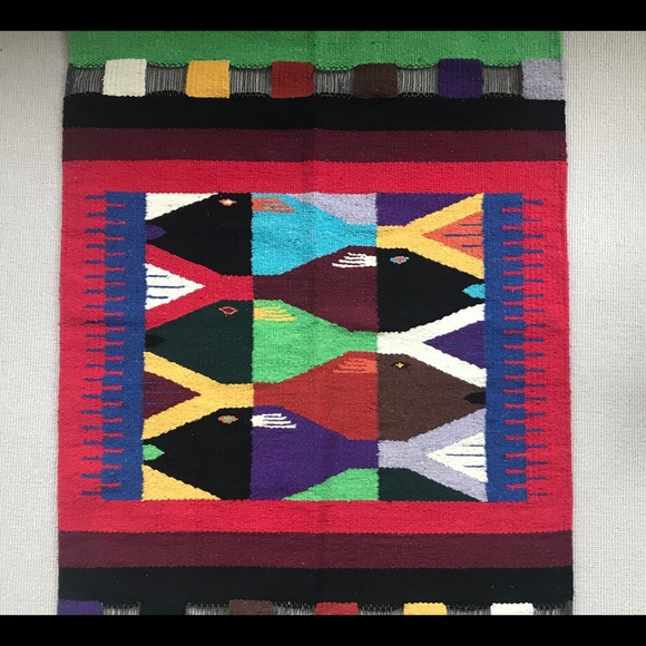 Stunning handwoven fish wall hanging 46 x 28 - Picture 5 of 9